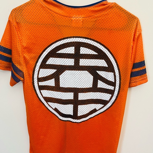 Dragon Ball Z Shirt Jersey Goku Gi Roshi King Kai Symbol Size S - Picture 7 of 8